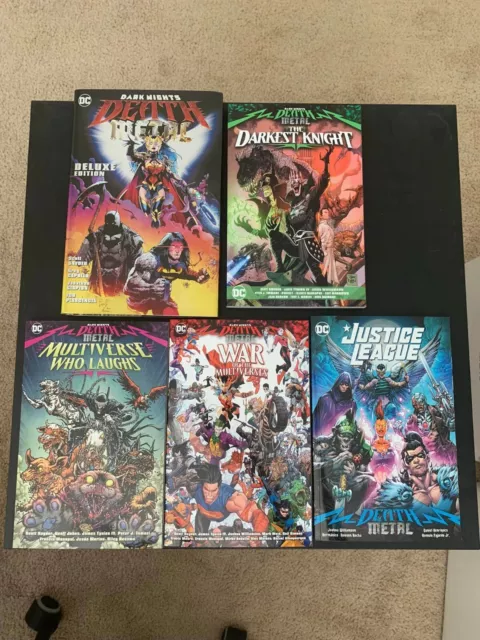Dark Nights: Death Metal: Deluxe Edition plus complete Event TPB set 5 Books