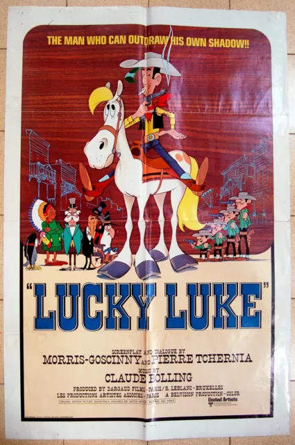 1971 Original OFFICIAL FILM POSTER Movie DAISY TOWN - LUCKY LUKE English COMICS 2