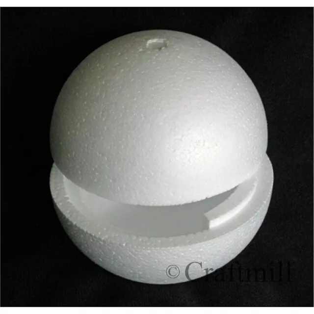 Large 300mm -12 inch Polystyrene Balls in 2 HOLLOW HALVES for craft decoration