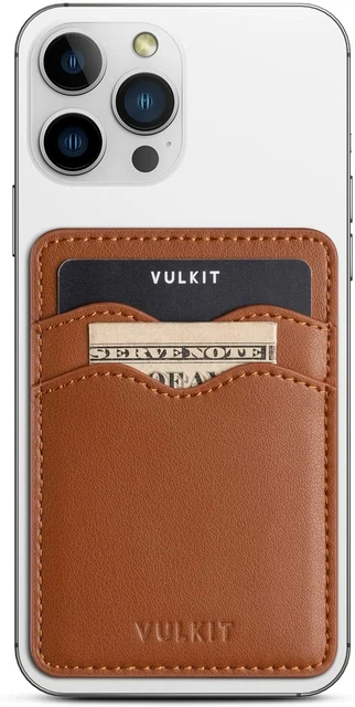 Phone Card Holder Slim Leather Adhesive Pocket RFID Blocking Credit Card Sleeves