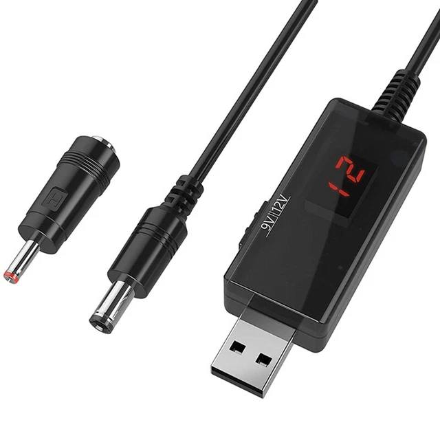 USB zu 9V, 5V zu 12V AufwäRts, USB Kabel DC 5V Boost zu 9V 12V Spannung M2M6
