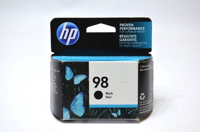 Hp 98 Genuine Black Ink Cartridge New In Box Dec 2019 Expiration!!