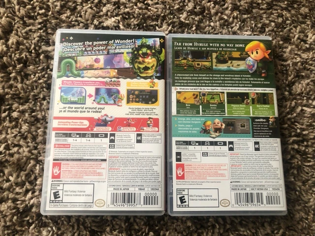 Super Mario Bros. Wonder & Legend of Zelda Link's Awakening Nintendo Switch Used