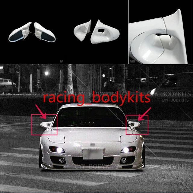 FOR MAZDA RX7 FD3S (RHD) Rear View Mirrors FRP Unpainted Mirrors 2pcs ...