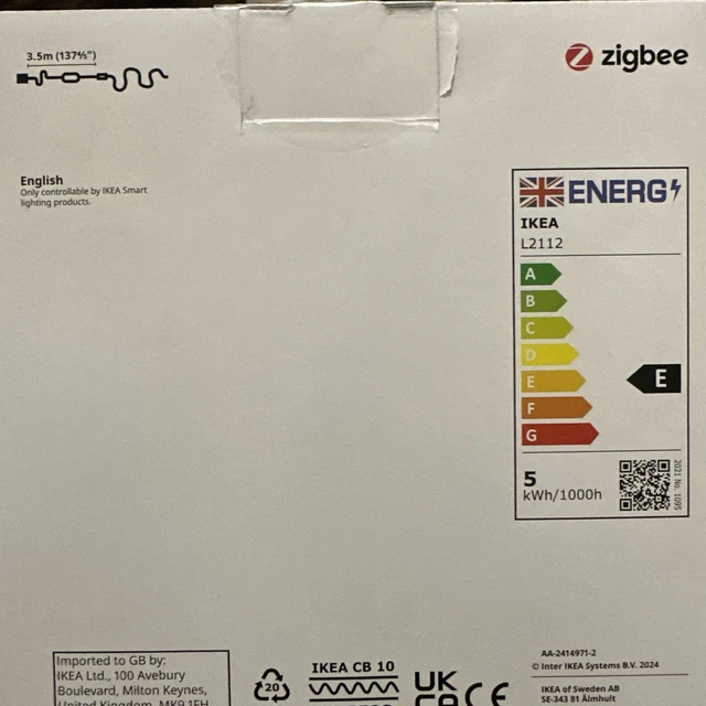 IKEA ORMANAS 4M Stripe Multicolour LED Strip Light Zigbee Smart ...