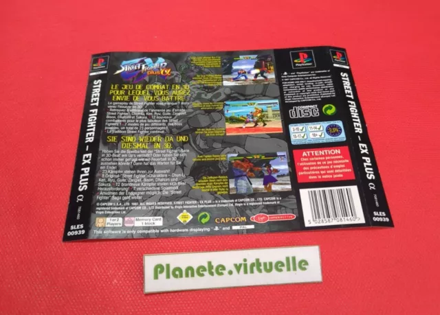 Jaquette Arriere Street Fighter Ex Plus Alpha Ps1 Pal Eur 🌟