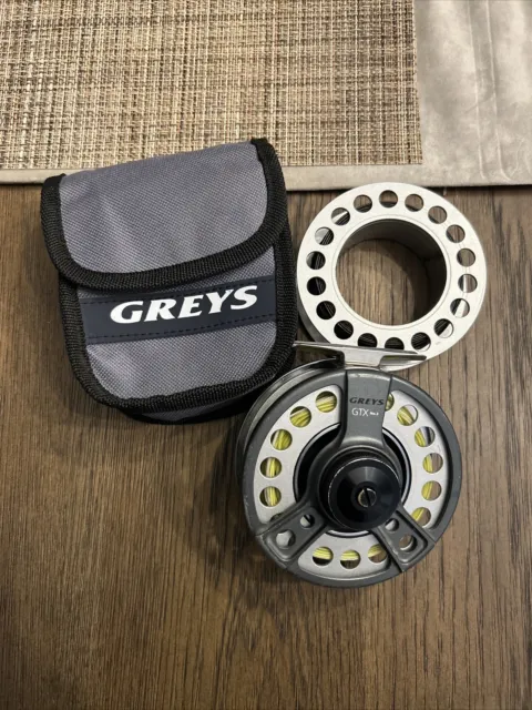 RARE VINTAGE GREYS GTX NO. 3 Trout Fly Fishing Reel 1 Spare Spool w Case  *NICE* $60.00 - PicClick