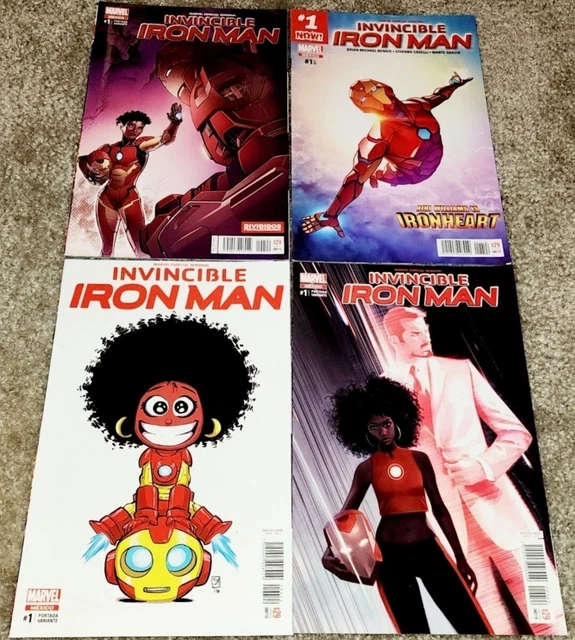 1 2 3 4 Rare Invincible Iron Man 1 MX Variants Jeff Dekal 1st App Riri Williams