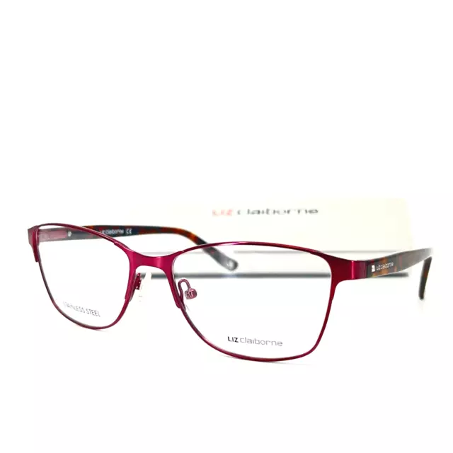 Liz Claiborne Eyeglasses L617 0FV3 Pink Plastic Full Rim Frames 55[]16 135 mm