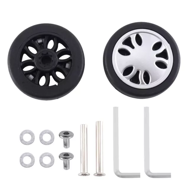 Luggage Wheels Replacement 50mm X 13mm Kits Universal Luggage Repair 1 Pair Q8E5