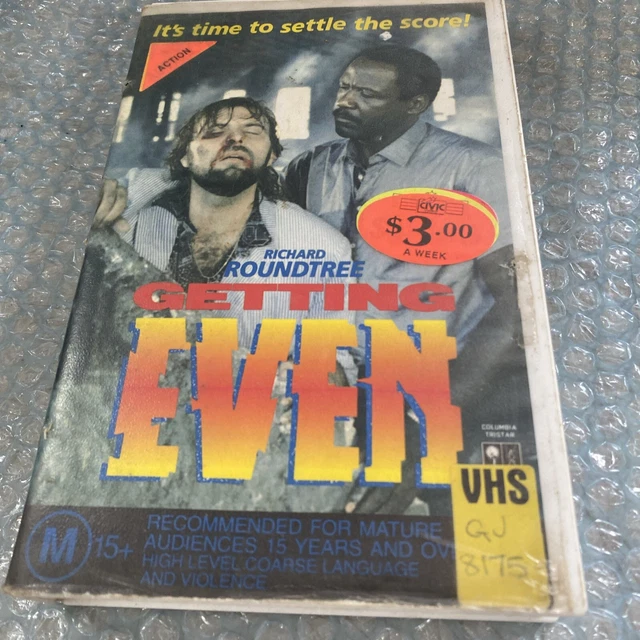 GETTING EVEN - Rare - Big Box Ex Rental - VHS -Cleaned & Tested $49.00 ...