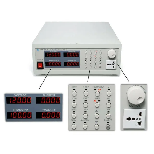 350VA 700VA 1200VA Variable Frequency AC Power Supply APS4000A Storage type