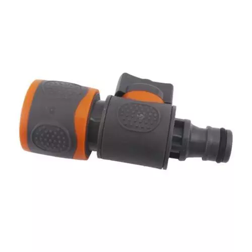 Garden Hose Pipe Shut Off Valve, Quick Connector with Durable In Line Faucet