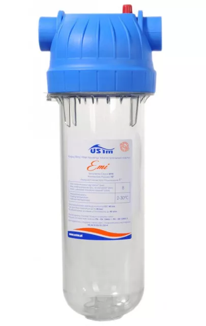 Boîtier de filtre à eau 10" 1" kit de système de purification en ligne