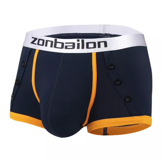 ZONBAILON Mens Boxer Briefs Bulge Enhancing Trunks Big Ball Pouch Underwear