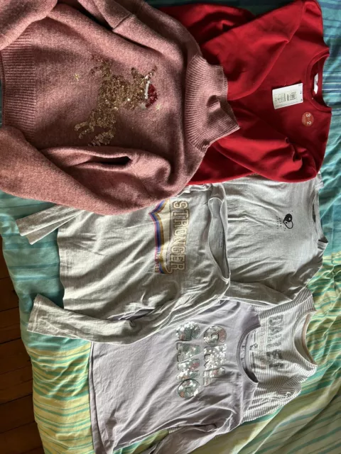 Girls Tops Bundle Aged 10-11 Years Used