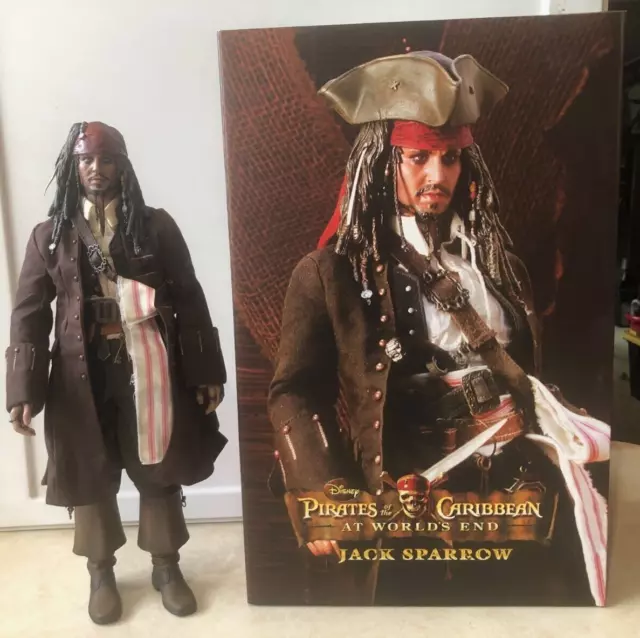 Hot Toys Pirates Of The Caribbean Worlds End Jack Sparrow Poseable Figure MS42