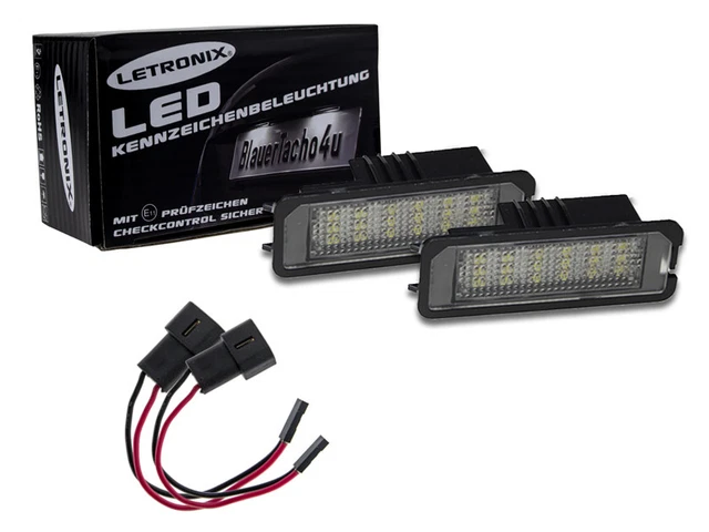 18 SMD LED Nummernschildbeleuchtung Modul VW Phaeton ab Bj. 02 E-Prüfzeichen