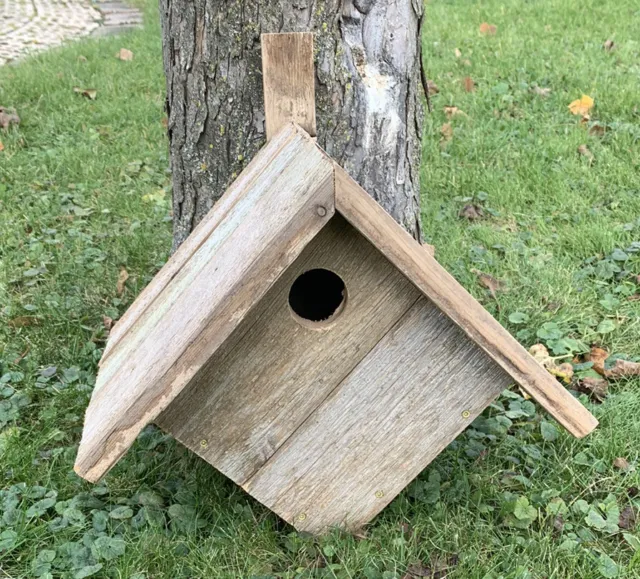 Handmade Reclaimed Cedar Wood Rustic Outdoor Bird House 13" x 11" x 11" Decor