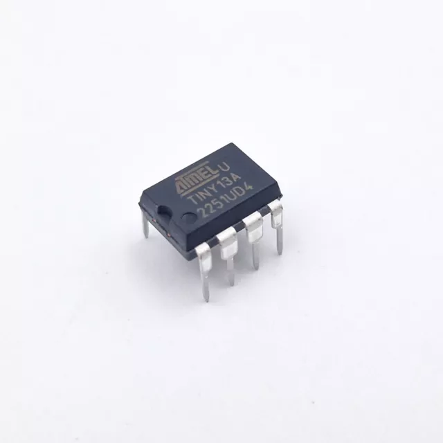 ATtiny13A-PU ATMEL Microchip ATTINY AVR Mikrocontroller RISC 20MHz 1k Flash DIP8