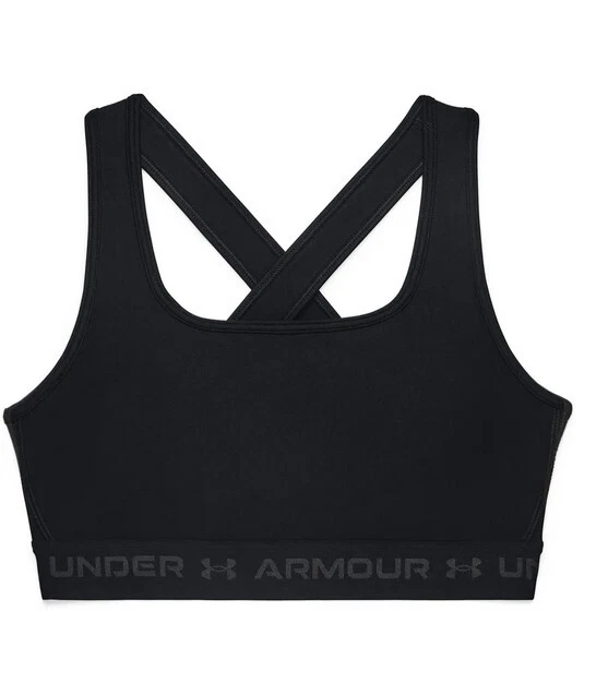 Reggiseno sportivo Under Armour reggiseno sportivo da donna nero 1361034-001 NUOVO