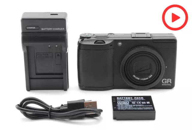 [MINT] RICOH GR DIGITAL II 10.1MP 5.9mm f2.4 Compact Digital Camera Black JAPAN