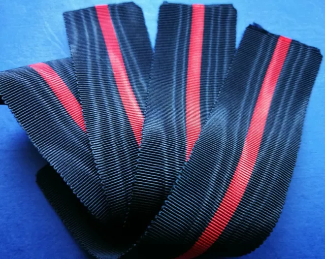 NASTRO NASTRINO x MEDAGLIA RIBBON "NERO/ROSSO" BAND RUBAN DECORATION ORDER ORDEN 3