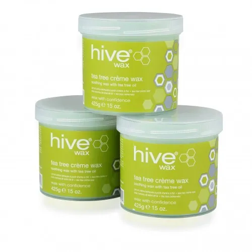 Hive Creme Wax Tea Tree 3 For 2 (425g x 3)