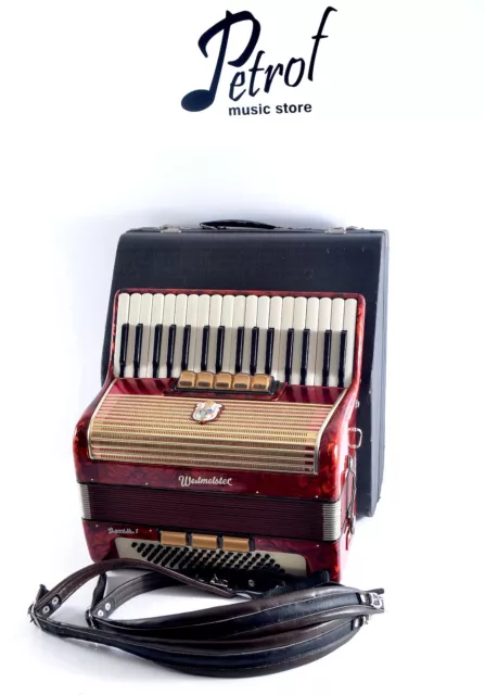 Rare Vintage German Made Top Piano Accordion Weltmeister Gigantilli I - 80 bass