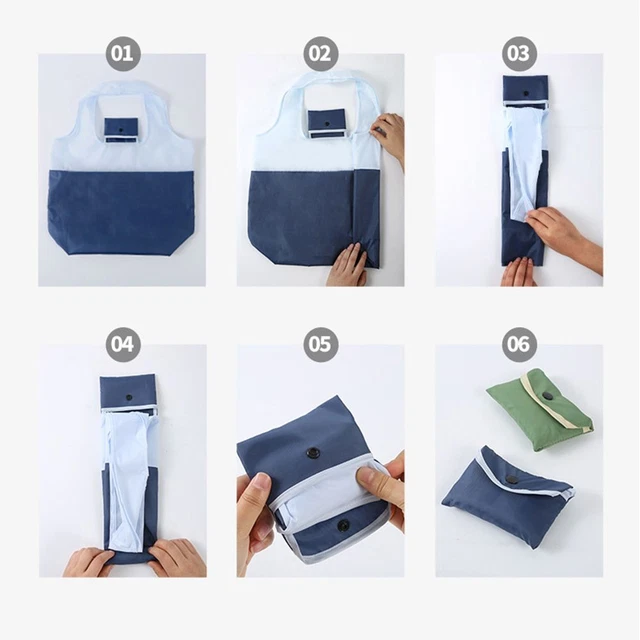 umwelt freundliche Einkaufstasche Faltbare Einkaufstasche Schulter taschen 6