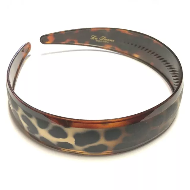 La Sienne Headband Girl Animal Print Black Spot Polka Dot Vintage Made in France