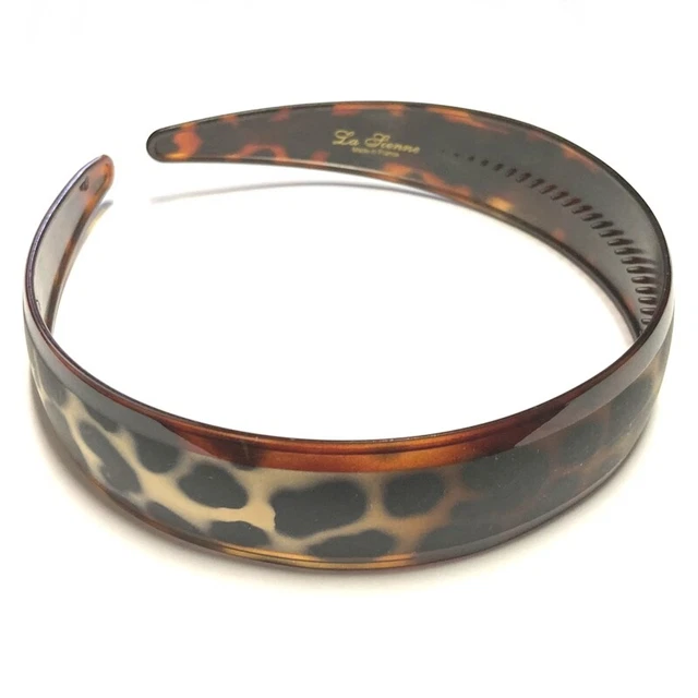 La Sienne Headband Girl Animal Print Black Spot Polka Dot Vintage Made in France