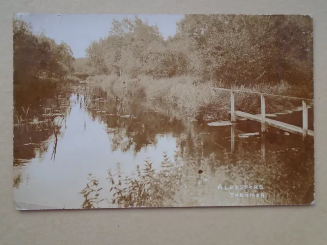 RP Postcard of The River Alresford Essex Manningtree Publisher 1908