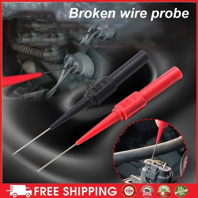 Multimeter Test Probe Sensitive Multimeter Piercing Needle Probe for Banana Plug