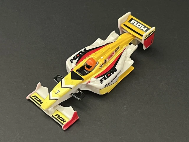 Tomy AFX #7 Flow Mega G F1/Indy HO Slot Car Body Only Wide Wing Missing Roll bar