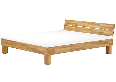 Cama doble de madera maciza de roble colchón continuo de 180 x 200 cama de asiento de rey cama de matrimonio