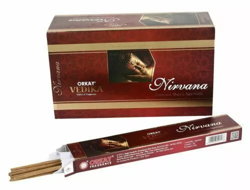 Orkay Vedika Nirvana Agarbatti Natural Masala Incienso Stick Fragancias 180gm 2