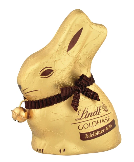 Lindt coniglio d'oro cioccolato 60% amaro pregiato 5x50g + 4x100g coniglio dado NUOVO MHD 7/23