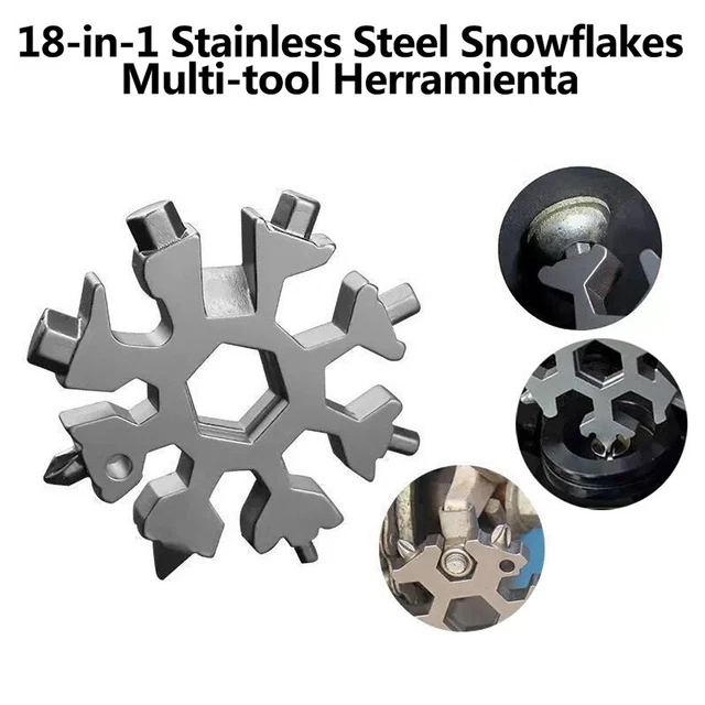 Fiocchi di neve in acciaio inox 18 in 1 strumento multifunzione ToH7