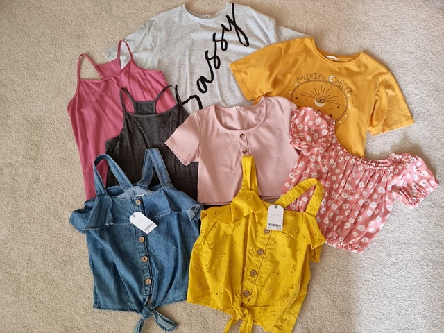 ## Bundle of GIRL'S TOPS - Some Never Worn - Age 11 / 11-12 / 12  ##