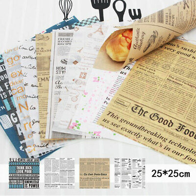 50Pcs Wax Grease Paper Food Wrappers Wrapping Paper For Bread Baking To xeJCAUEI