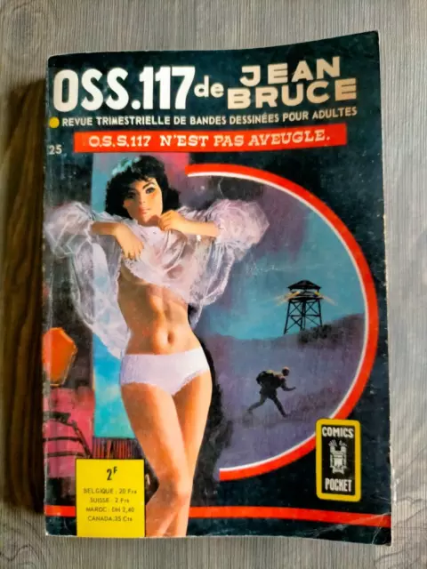 bd OSS 117 n° 25 JEAN BRUCE HARA KIRI comics pocket AREDIT EO 1970