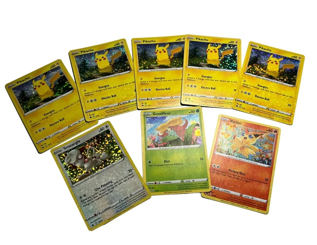 MCDONALDS 2022 POKEMON Promo Holo Card Lot Pikachu Smeargle Gossifleur 