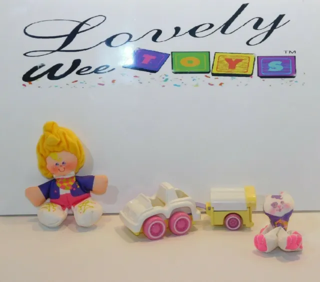 1988 Fisher Price Smooshees Cuddler - Kathy and Kitty Camp - EXCELLENT COND