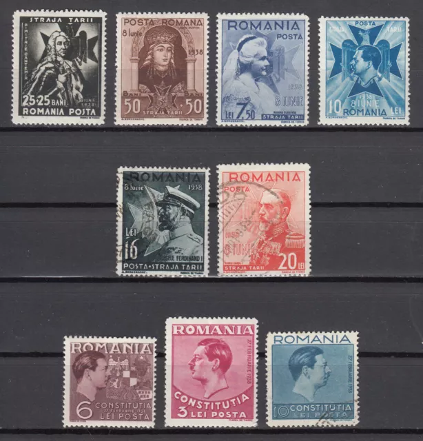 ROMANIA 1938 Various Issues & FULL SET: MNHOG, MHOG, VFU (407)