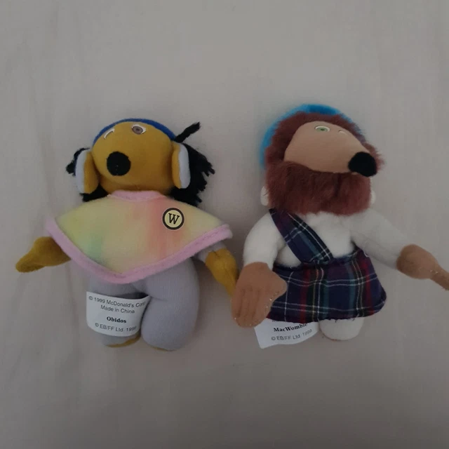 McDonalds The Wombles Of Wimbledon MacWomble + Obidos Soft Plush Happy Meal 1999