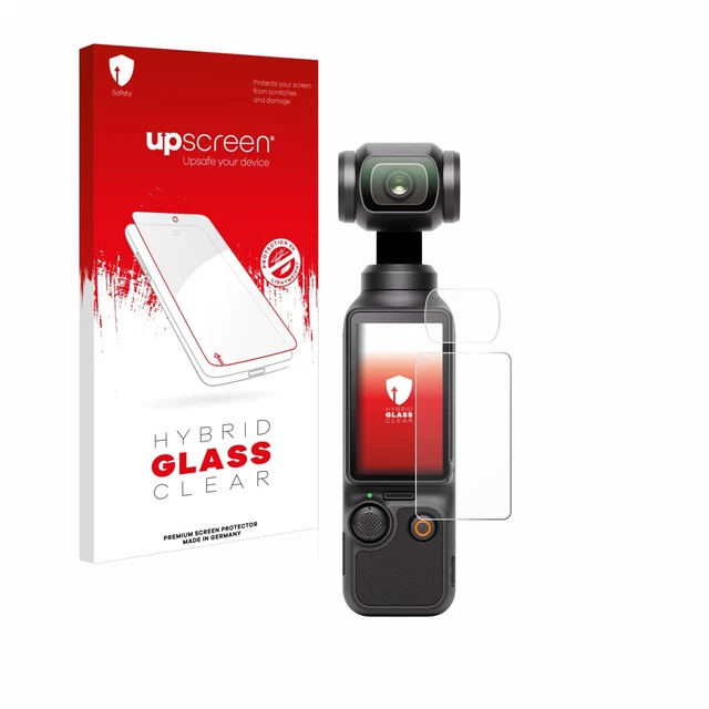 upscreen glass armored film for DJI Osmo Pocket 3 (+ lens) protection glass film 9H