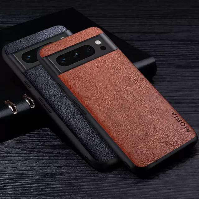 Luxury Case For Google Pixel 8 Pro 8 7 6 6a Leather Phone Back Cover