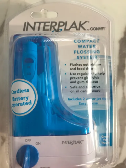 New INTERPLAK by CONAIR Compact Water Flossing System