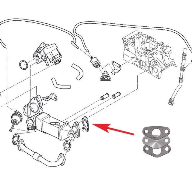 Kit De Joints Métalliques Pour Vanne EGR - Honda Civic 2.0 ITD - Aditech AT-EGR-628 - Neuf - Fabriqué En Pologne
